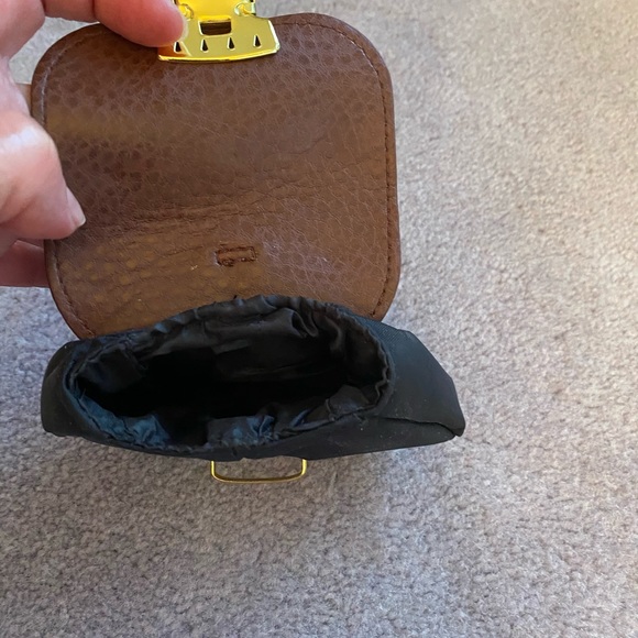 Laila Rowe nylon & leather key ring change purse - Picture 4 of 5